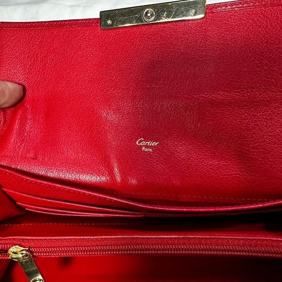 Cartier Vintage Dark Pink Long Love Wallet. EUC - Picture 4 of 6